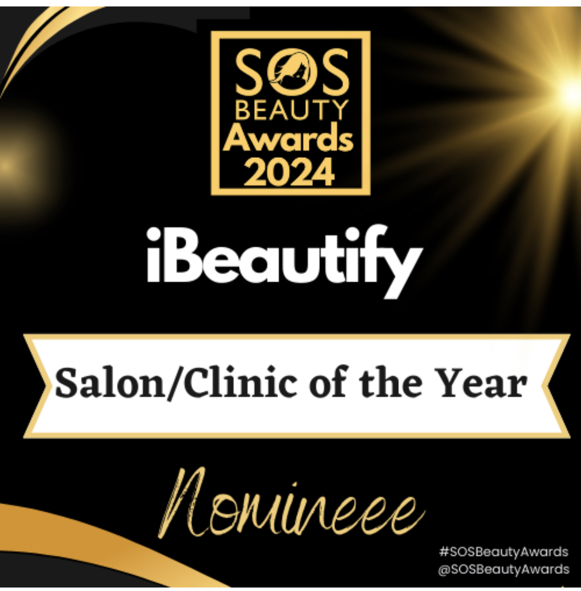 SOS Beauty Awards 2024 - Nominated - Salon/Clinic of the Year